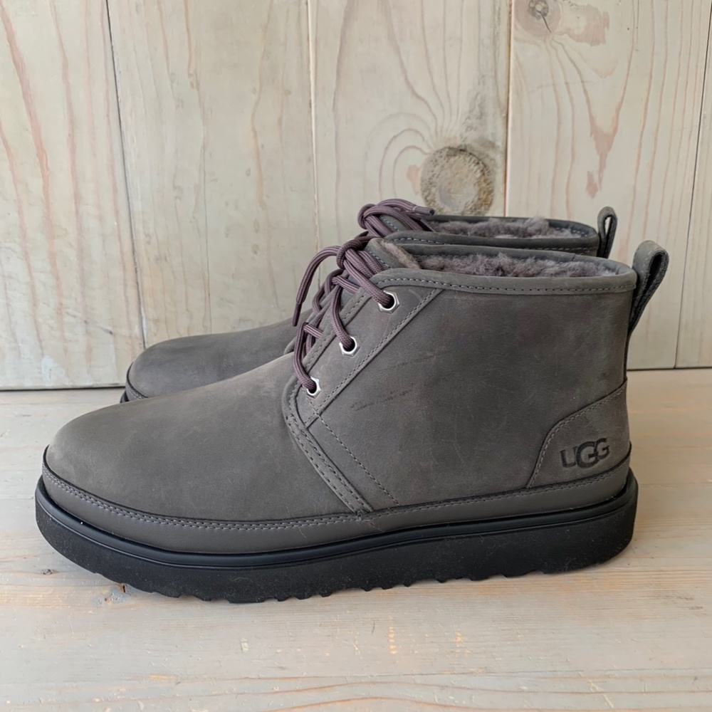 UGG NEUMEL WEATHER 2 DARK GRAY MENS CHUKKA BOOTS WATERPROOF